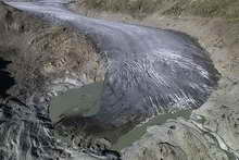 Glacier du Rhône en août 2008