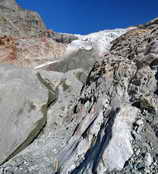 Massif des Écrins - Langue terminale du Glacier Blanc - Septembre 2011