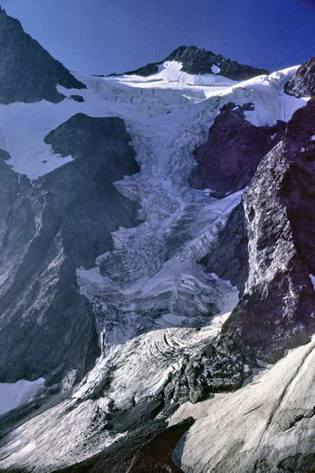 Glacier des Boeufs Rouges en aot 1979