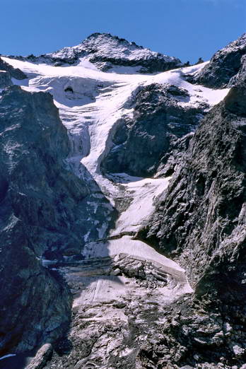 Glacier des Boeufs Rouges en aot 2006