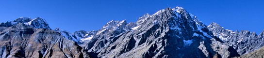 Panorama du massif des crins, peu enneig pour une fin novembre