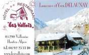 Hôtel-Restaurant Les Vallois à Vallouise