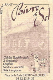 Poivre et Sel à Vallouise