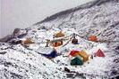 Himalaya - Npal - Himlung Himal - Camp de base  5200 m, le 19 octobre 2005 au dbut des chutes de neige