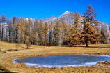 Puy-Saint-Vincent - Lac temporaire sur l'alpage de Tournoux