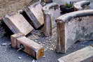 Vallouise - Aménagement de la Place de l'Église - La fontaine en pièces détachées