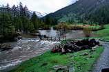 Haute Clare - Pont de Souchre sous les eaux, le 01 juin 2008