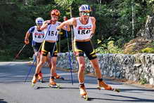 Championnat de France de RollerSki - Course poursuite entre Pelvoux et Ailefroide