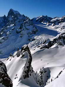 Glacier Blanc depuis le Col de Monêtier