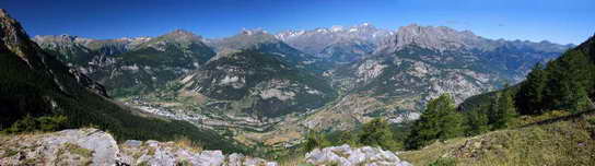 Saint-Martin-de-Queyrières - Panorame depuis l'Oriol de Queyrières
