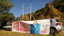 L'Argentière - Inauguration du pylône témoin