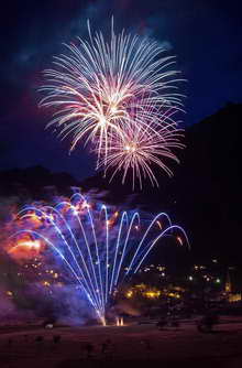 Vallouise - Feu d'artifice de la fête patronale