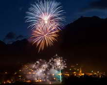 Vallouise - Feu d'artifice de la fête patronale