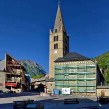 Vallouise - Église Saint-Étienne en cours de travaux