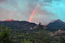 Arc en ciel matinal en Vallouise