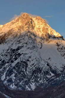 Lever de soleil sur le Mont Pelvoux