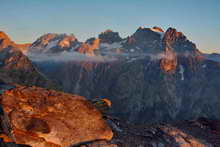 Vallouise - Lever de soleil depuis le sommet de la Blanche (2953 m)