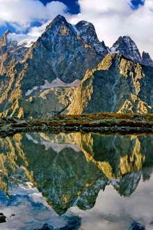 Massif des Écrins - Lac Tuckett et Mont Pelvoux