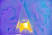 Igloo-Pelvoo - Lumière et sculpture de neige