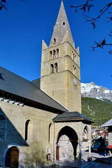 Vallouise - Église Saint-Étienne - Façade sud