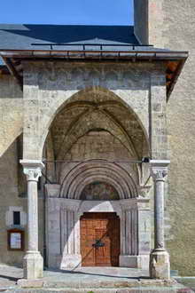 Vallouise - Église Saint-Étienne - Porche