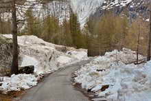 Ailefroide - L'avalanche en amont du hameau