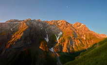 L'Argentière - Vallon du Fournel - Lever de soleil sur la Crête de Dormillouse