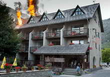 Pelvoux - Incendie à l'Hôtel du Glacier Blanc