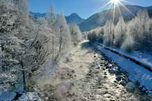 Vallouise - Grand froid sur la Gyronde