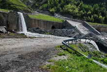 Route du Col du Lautaret - Coupure de juin 2008