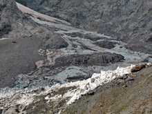 Massif des Écrins - Effondrement du Glacier des Bœufs Rouges