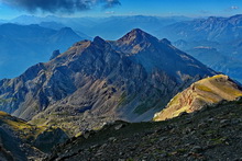 Massif de Montbrison - Pic et Tête d'Amont depuis la Tête des Lauzières