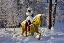 Vallouise-Pelvoux - Statue de madame Carle