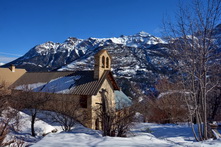 Saint-Martin-de-Queyrières - Bouchier, Église Notre-Dame-des-Sept-Douleurs