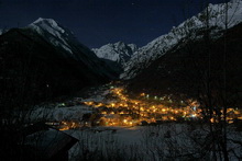 Vallouise au clair de lune