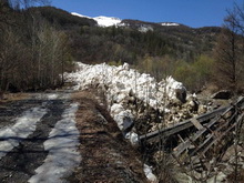 Vallouise-Pelvoux - Avalanche dans le ravin du Bouisset