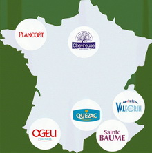 Groupe Ogeu - Carte des implantations