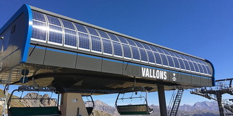 Serre Chevalier Valle - Panneaux photovoltaques, tlsige des vallons