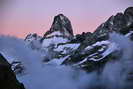 Massif des Écrins - Pointe du Vallon des Étages (3564 m) avant le lever de soleil