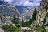 Pré de madame Carle vu de la Crête de la Roche du Fraysse