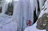 Pays des Écrins - Cascade de glace à Freissinières